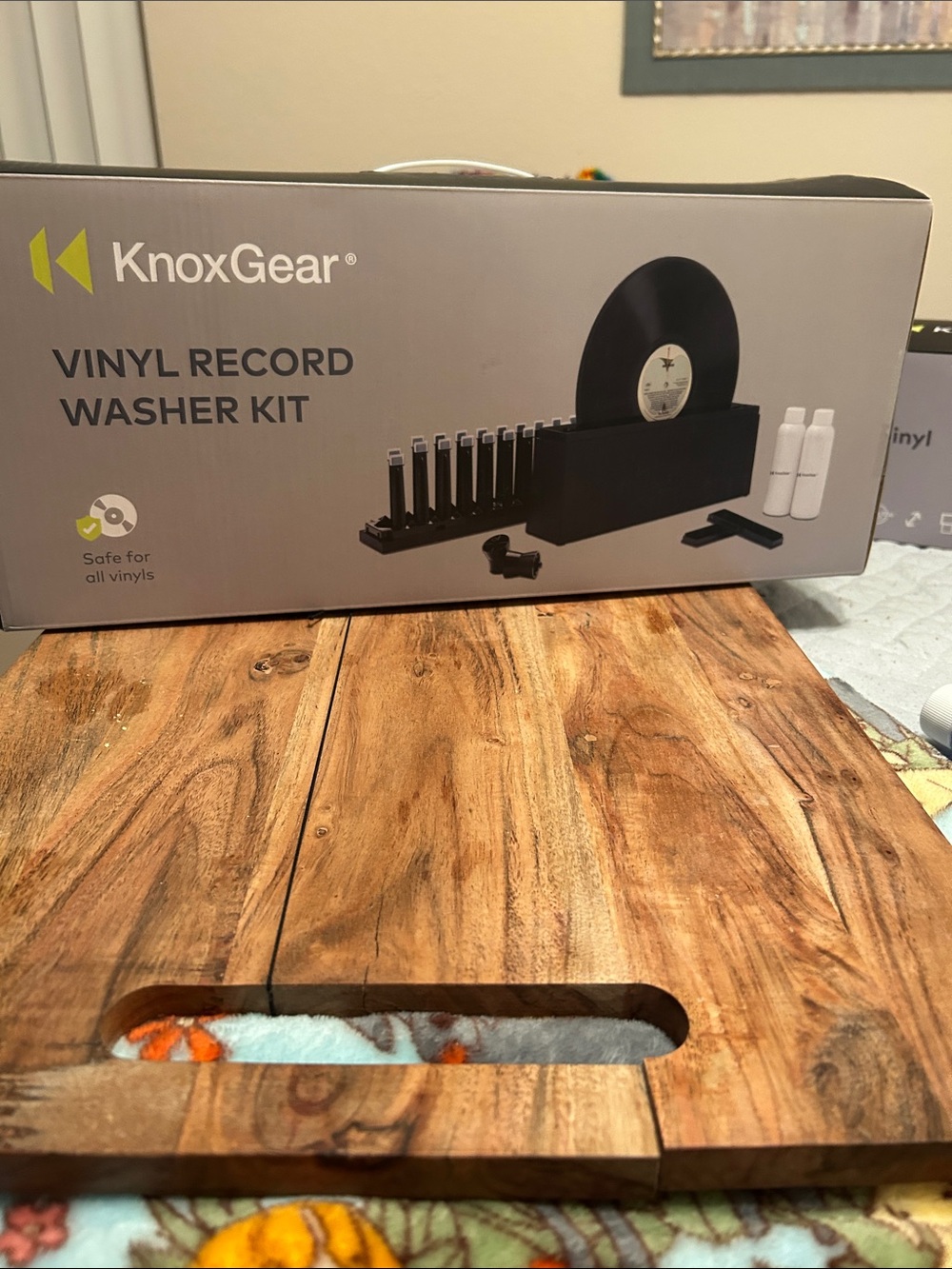 Black Vinyl Record Washer Kit